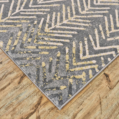 Weave And Wander Amaya Chevron Indoor Rectangular Area Rug