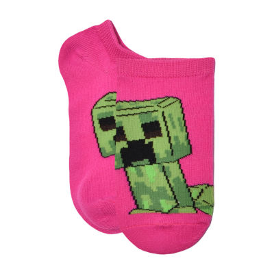 Big Girls 6 Pair Minecraft Multi-Pack No Show Socks