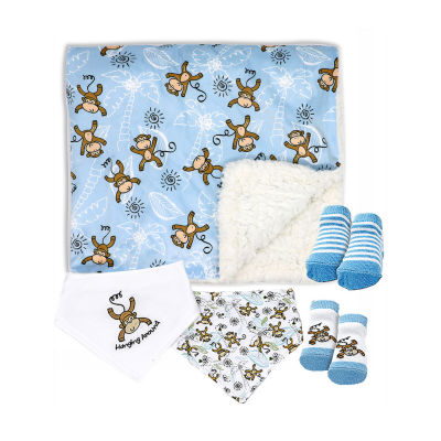 3 Stories Trading Company Baby Boys And Girls 5 Piece Blanket Set