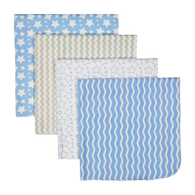 3 Stories Trading Company Baby Striped Blanket And 4 Receiving Blankets