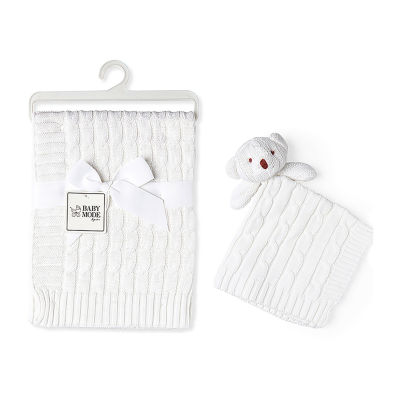 3 Stories Trading Company Baby Cable Knit Gift Set 2-pc. Baby Blanket