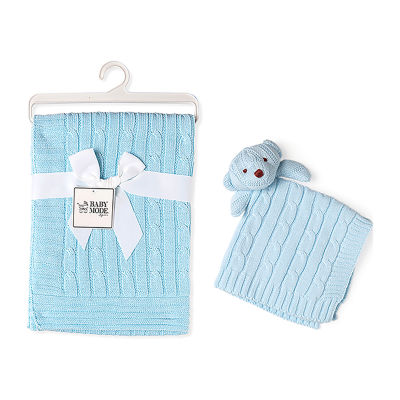 3 Stories Trading Company Baby Cable Knit Blanket Gift Set