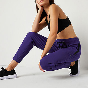 Brand New Members Mark Womans Purple Leggings Side Pockets High Rise Waist  Small