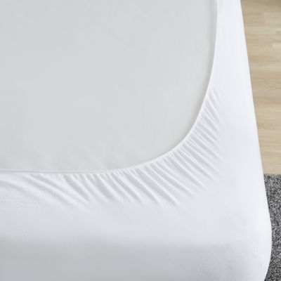 Sleep Philosophy All Natural Cotton Percale Quilted Mattress Pad with Spandex Snug-on Slip Fit Skirt