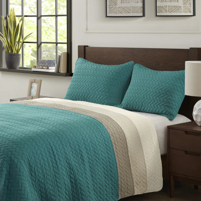 Hampton Hill Velvet Touch 3-pc. Coverlet Set