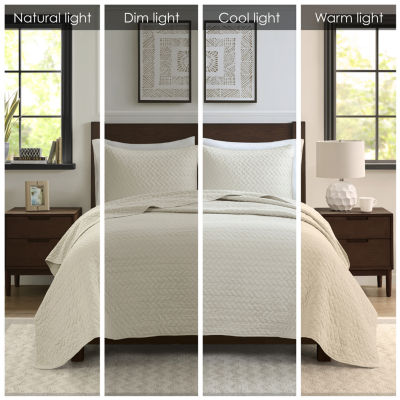 Hampton Hill Velvet Touch 3-pc. Coverlet Set