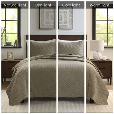 Hampton Hill Velvet Touch 3-pc. Coverlet Set