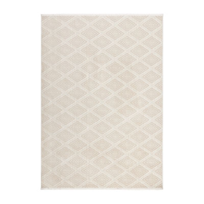 Town And Country Rein Diamond Washable Indoor Rectangular Area Rug