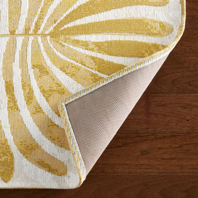 Town And Country Livie Floral Washable 24" X 72" Indoor Rectangular Runner