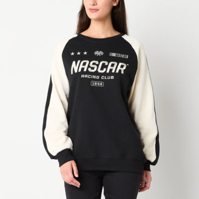 Juniors Nascar Racing Crew Sweatshirt Womens Neck Long Sleeve