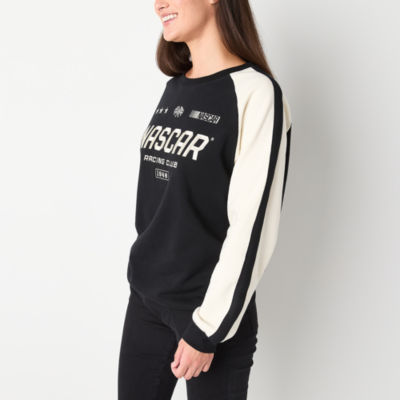 Juniors Nascar Racing Crew Sweatshirt Womens Neck Long Sleeve