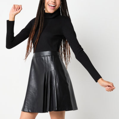 by&by Womens Juniors Long Sleeve Sweater Dress