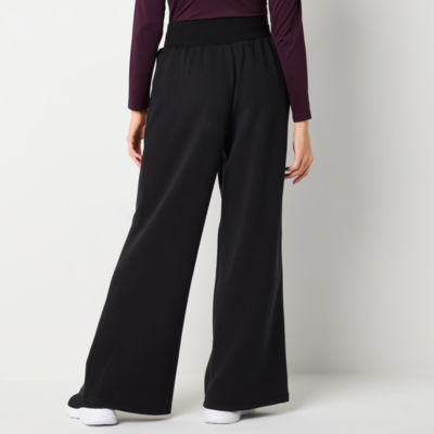 Xersion Womens Tall Scuba Mid Rise Wide Leg Pull-On Pants