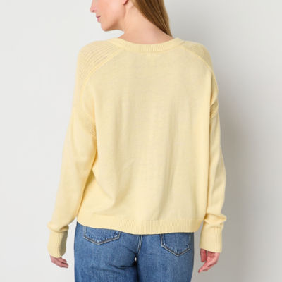 a.n.a Womens V Neck Long Sleeve Pullover Sweater