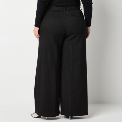 Worthington Womens Wide Leg Palazzo Pant-Plus