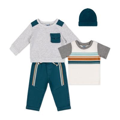 Little Lad Toddler Boys 4-pc. Fleece Pant Set