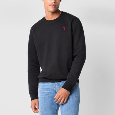 U.S. Polo Assn. Crew Fleece Mens Embroidered Neck Long Sleeve Sweatshirt