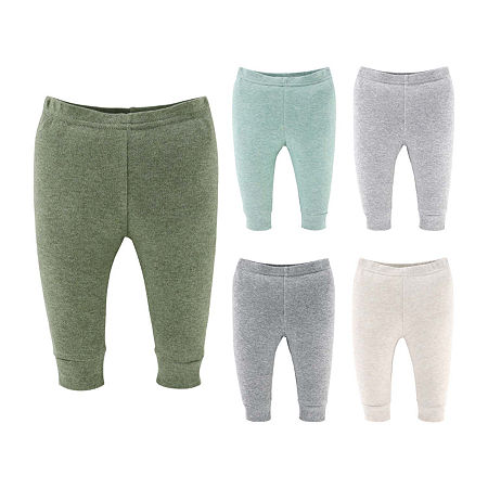 The Peanutshell Baby Unisex 5-pc. Straight Pull-On Pants, 18-24 Months, Gray