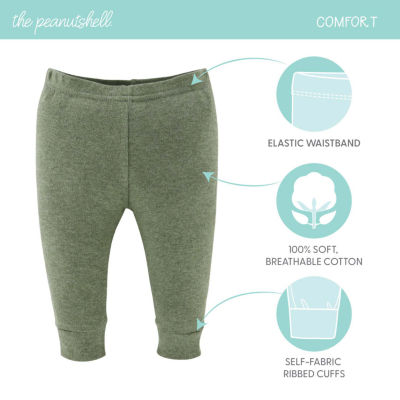 The Peanutshell Baby Unisex Easy-on + Easy-off Straight Regular Fit Pull-On Pant