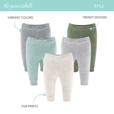 The Peanutshell Baby Unisex Easy-on + Easy-off Straight Regular Fit Pull-On Pant
