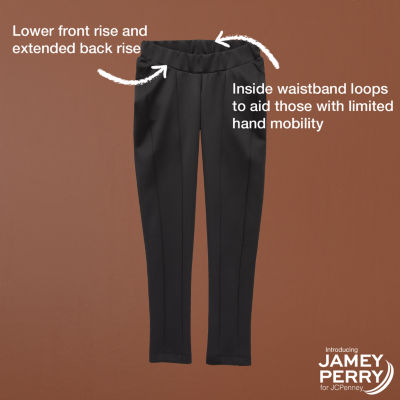 Jamey Perry x JCPenney Womens Adaptive Seated Rise Full-Length Leggings