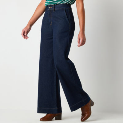 Liz Claiborne Loose Fit Wide Leg Trouser