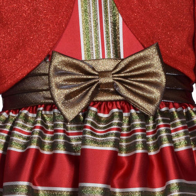 Bonnie Jean Toddler Girls Striped 2-pc. Dress Set