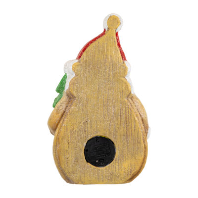 Northlight 16" Led Gingerbread Santa Claus Glittered Christmas Figurine