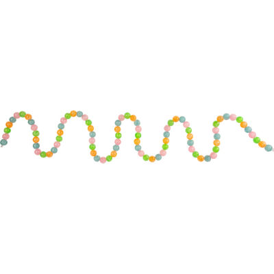 Northlight 6ft Pastel Faux Candy Frosted Christmas Indoor Garland