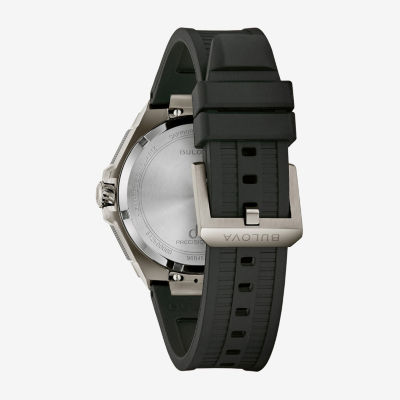Bulova Mens Black Strap Watch 98b457