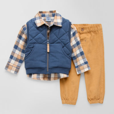 Little Lad Baby Boys Pant Set, Color: Navy JCPenney