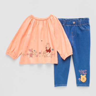 Disney Baby Girls Winnie The Pooh 2-pc. Pant Set