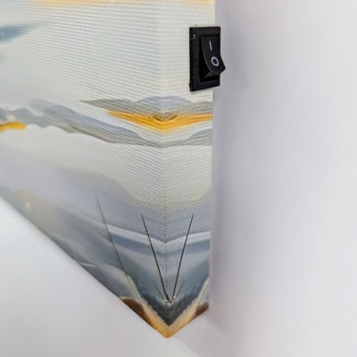 Streamline Art Santa Claus Led Light Up Canvas Art