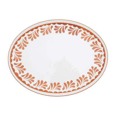 Jenny Martinez 16"X12" Oval Stoneware Serving Platter