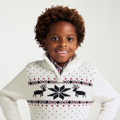 IZOD Toddler Boys 3-pc. Sweater Set, Color: Ivory - JCPenney