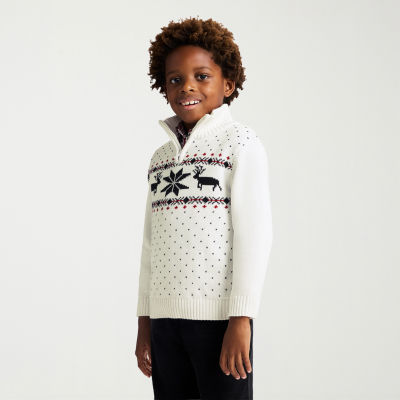IZOD Toddler Boys 3-pc. Sweater Set, Color: Ivory - JCPenney