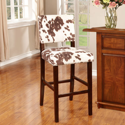 Sante Fe Upholstered Nailhead Barstool with Back