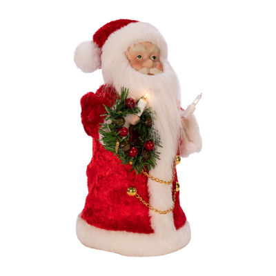 Kurt Adler 10-Inch Ul 10-Light Santa Tree Topper