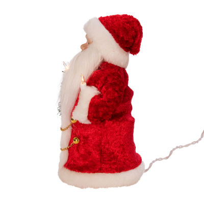 Kurt Adler 10-Inch Ul 10-Light Santa Tree Topper