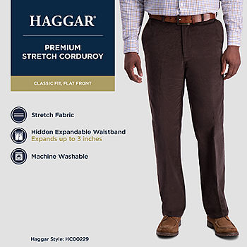 Haggar Stretch Corduroy Classic Fit Flat Front Pant-JCPenney Haggar Stretch Corduroy Classic Fit Flat Front Pant-JCPenney
