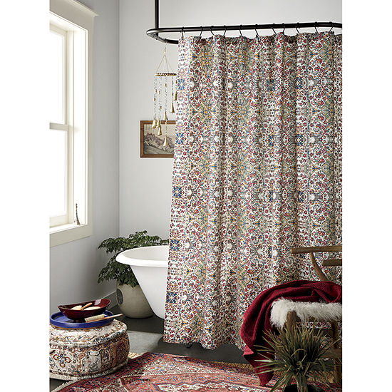 Distant Lands Tapestry Shower Curtain