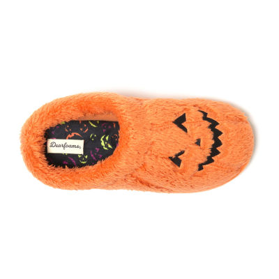 Dearfoams Jack O Lantern Unisex Adult Memory Foam Clog Slippers