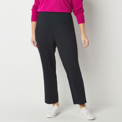 Abbott Elementary Womens - Plus Mid Rise Slim Pull-On Pants