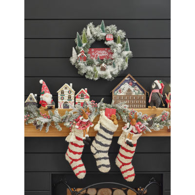 North Pole Trading Co. Village Advent Lighted Christmas Tabletop Decor