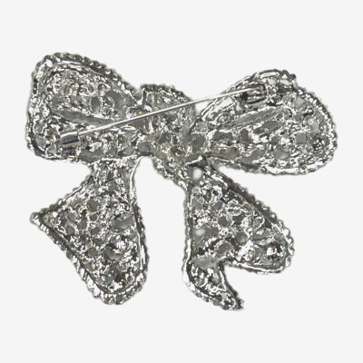 Bijoux Bar Silver Tone Crystal Brooch