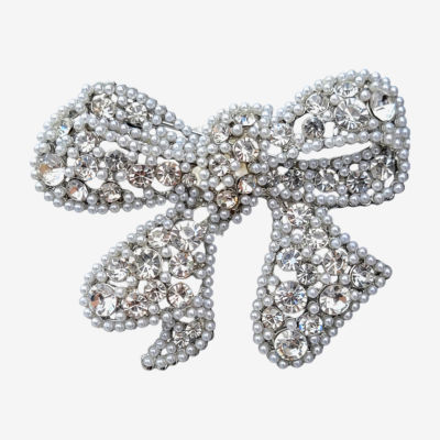 Bijoux Bar Silver Tone Crystal Broach