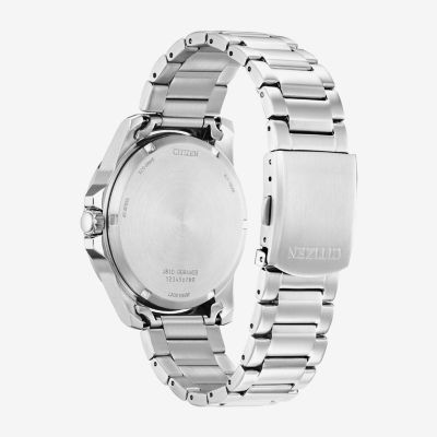 Citizen Sport Luxury Mens Silver Tone Stainless Steel Bracelet