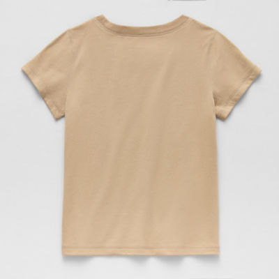 Thereabouts Little & Big Kid Girls Sensory Friendly Round Neck Short Sleeve Adaptive Regular Fit Graphic T-Shirt