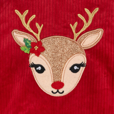 Rare Editions Reindeer Baby Girls Plaid 2-pc. Dress Set