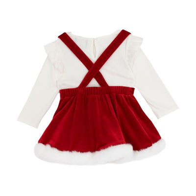 Rare Editions Baby Girls Sleeveless Velvet Jumper